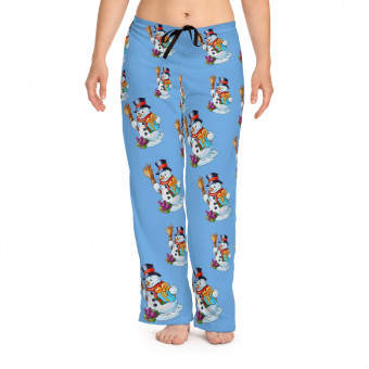Women's Pajama Pants (AOP) Snowmans