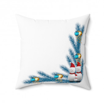 Spun Polyester Square Pillow Christmas 