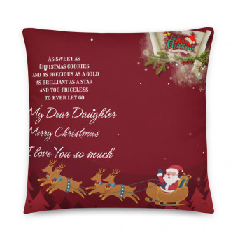 Basic Pillow Merry Christmas to my Daughter