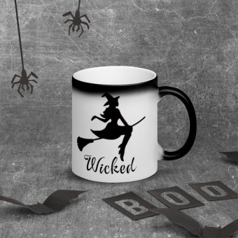 Matte Black Magic Mug Halloween wicked