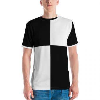 Men's T-shirt black and white