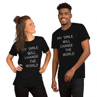 Short-Sleeve Unisex T-Shirt My smile will change the World