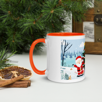 Mug with Color Inside Santa Claus Christmas