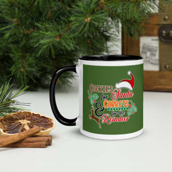 Mug with Color Inside Cookies for Santa