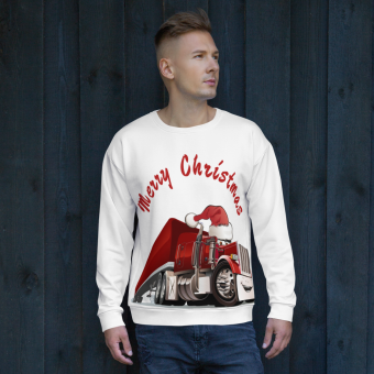 Unisex Sweatshirt Merry Christmas red Christmas truck