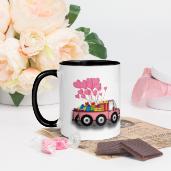 Mug with Color Inside Valentine's day car